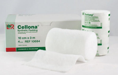 Orthopedic Padding Roll Self-Adherent Cellona® 4 Inch X 3.3 Yard Synthetic NonSterile - BeHope