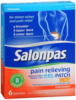 Topical Pain Relief Salonpas® Gel-Patch Hot 0.025% - 1.25% Strength Capsaicin / Menthol Patch 6 per Box - BeHope