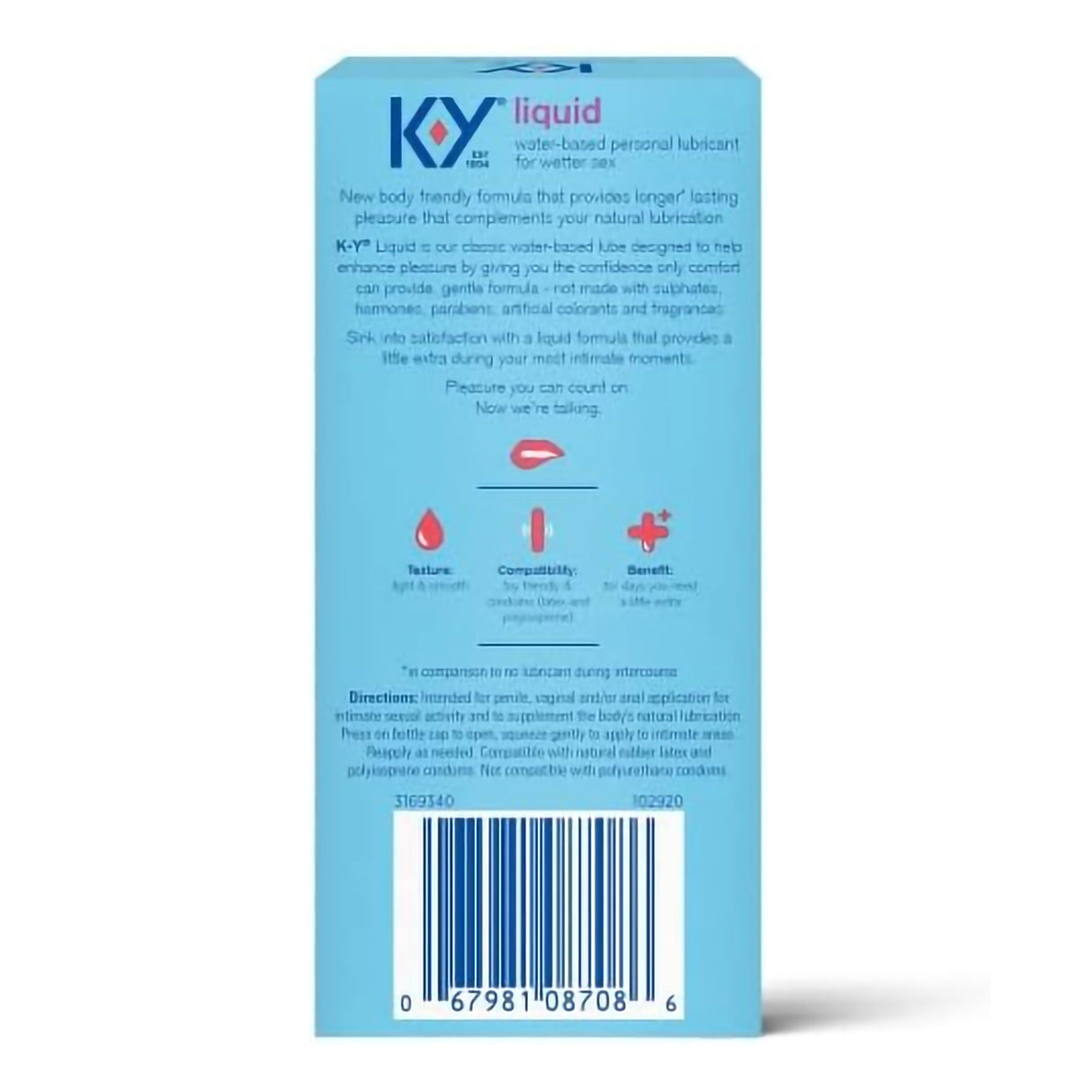 Personal Lubricant K-Y® 2.5 oz. Bottle NonSterile - BeHope