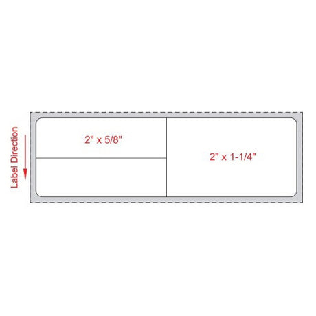 Blank Label Meditech® Thermal Label White Paper 1-1/4 X 4 Inch - BeHope