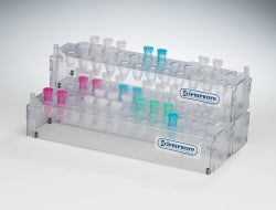 Microcentrifuge Microcentrifuge Tube Rack Stack Rack® 24 Place 1.5 to 2.0 mL Tube Size Clear 1-3/4 X 2-1/2 X 10-5/8 Inch - BeHope