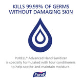 Hand Sanitizer Purell® Advanced 1,200 mL Ethyl Alcohol Gel Dispenser Refill Bottle - BeHope