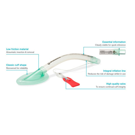 Curved Laryngeal Mask Solus™ Standard Size 4 Single Patient Use Sterile - BeHope