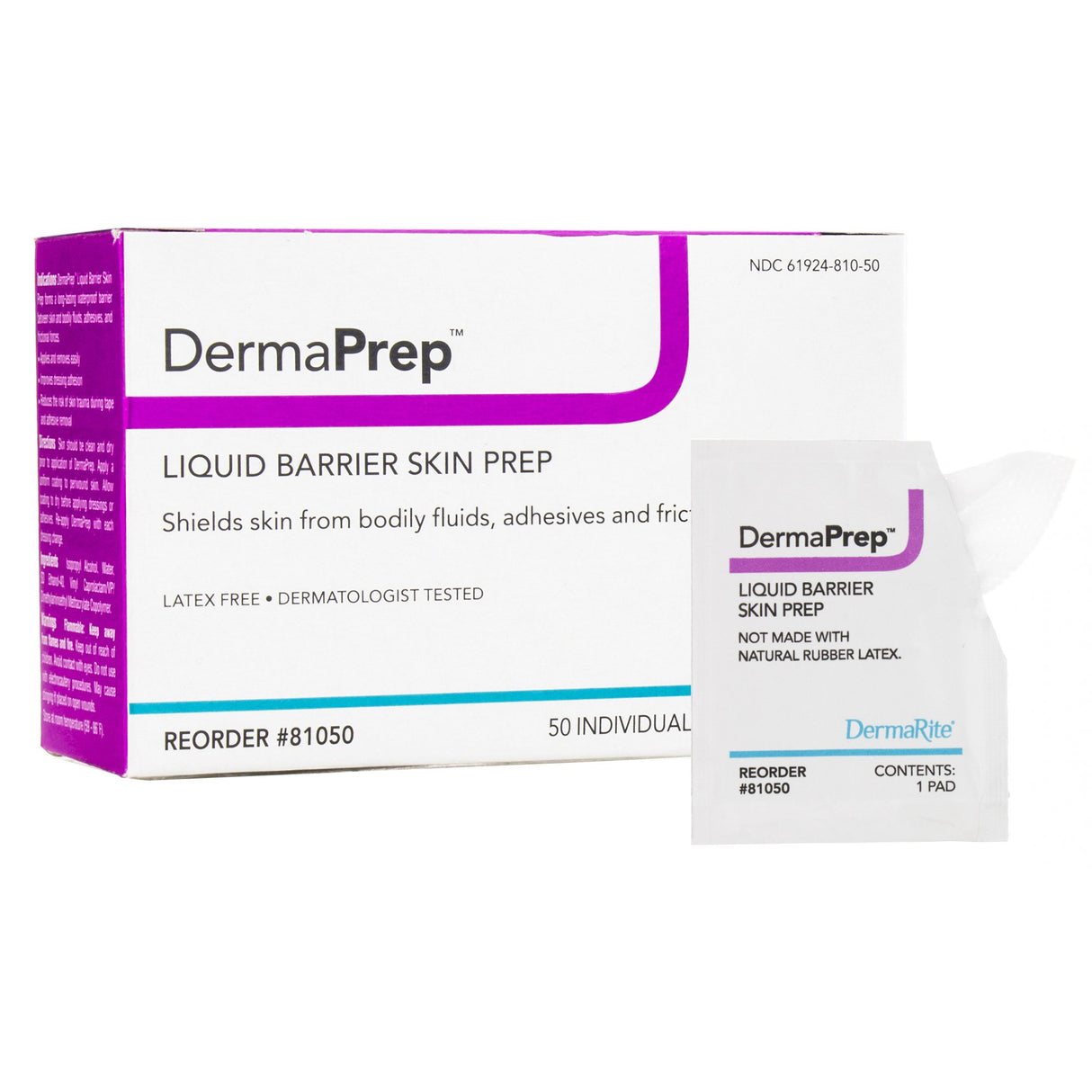 Skin Barrier Wipe DermaPrep™ 60% Strength Isopropyl Alcohol Individual Packet NonSterile - BeHope