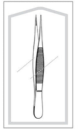 Splinter Forceps Econo Sterile™ Sterile Disposable Floor Grade with Straight Serrated Tips - BeHope