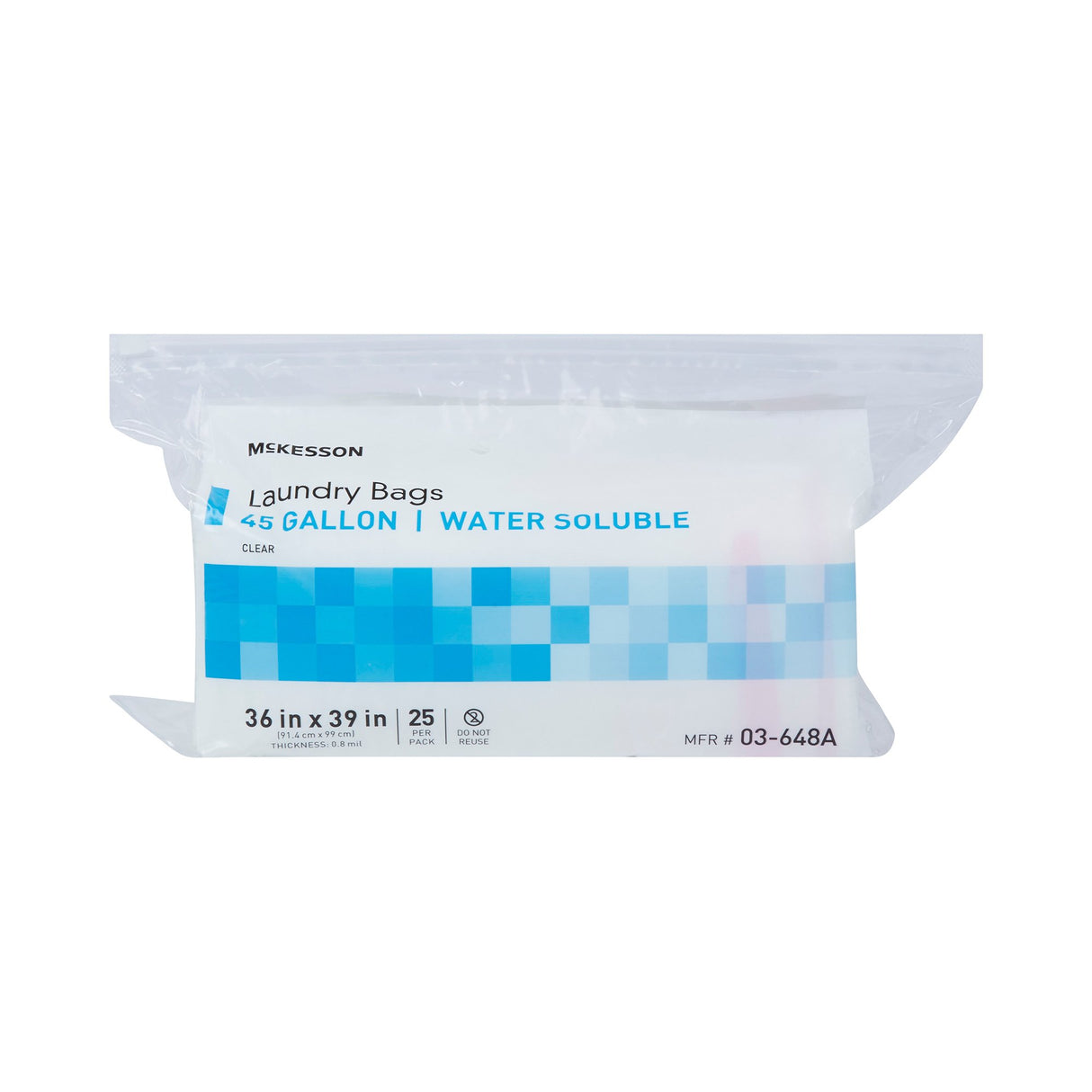 Laundry Bag McKesson Water Soluble 40 to 45 gal. Capacity 36 X 39 Inch