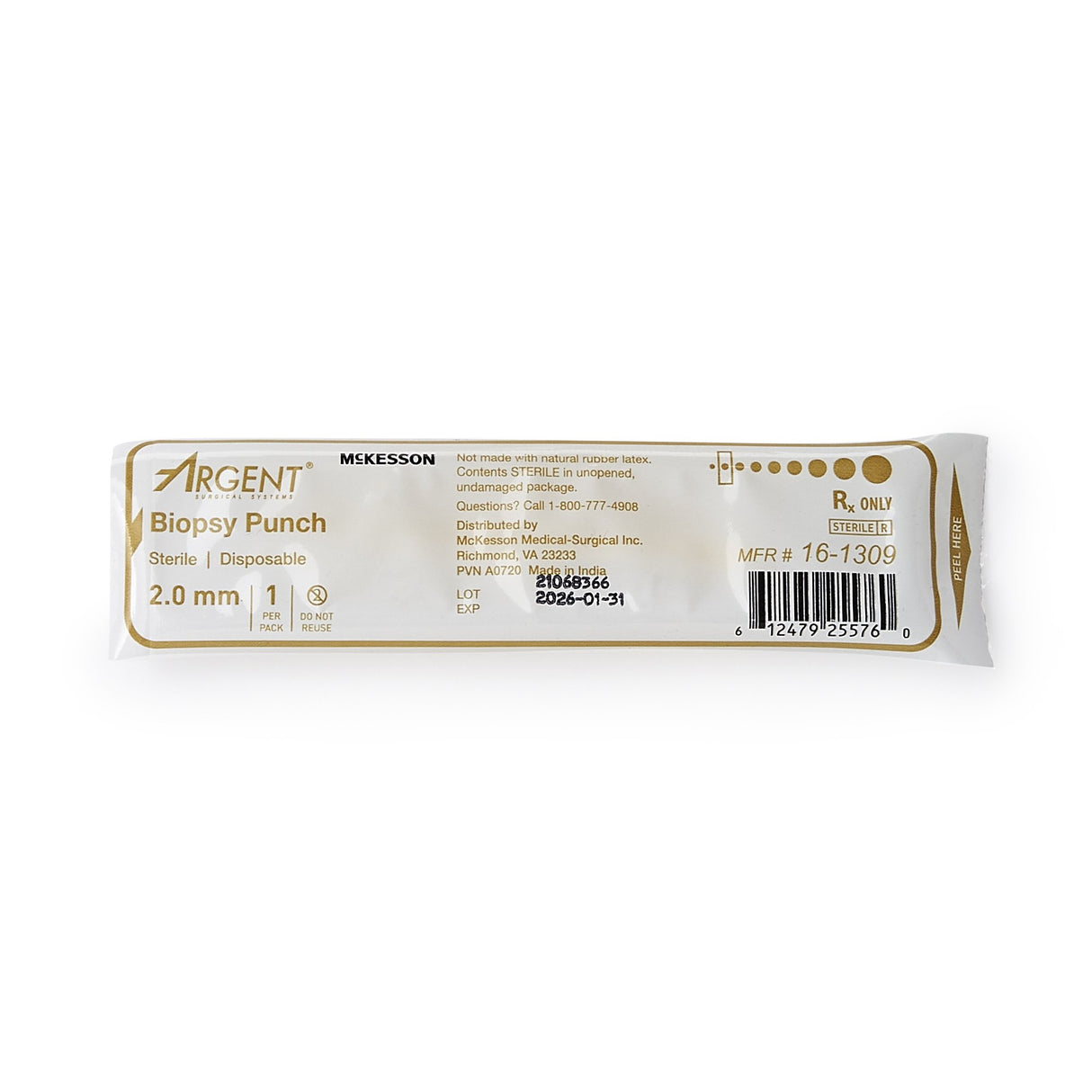 Biopsy Punch McKesson Argent™ Dermal 2 mm - BeHope