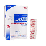 Elastic Bandage Dukal™ 6 Inch X 5 Yard Double Hook and Loop Closure Tan NonSterile High Compression - BeHope