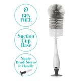 Baby Bottle / Nipple Brush Set Evenflo 2-in-1 For Baby Bottles, Nipples, Breast Pump Parts - BeHope