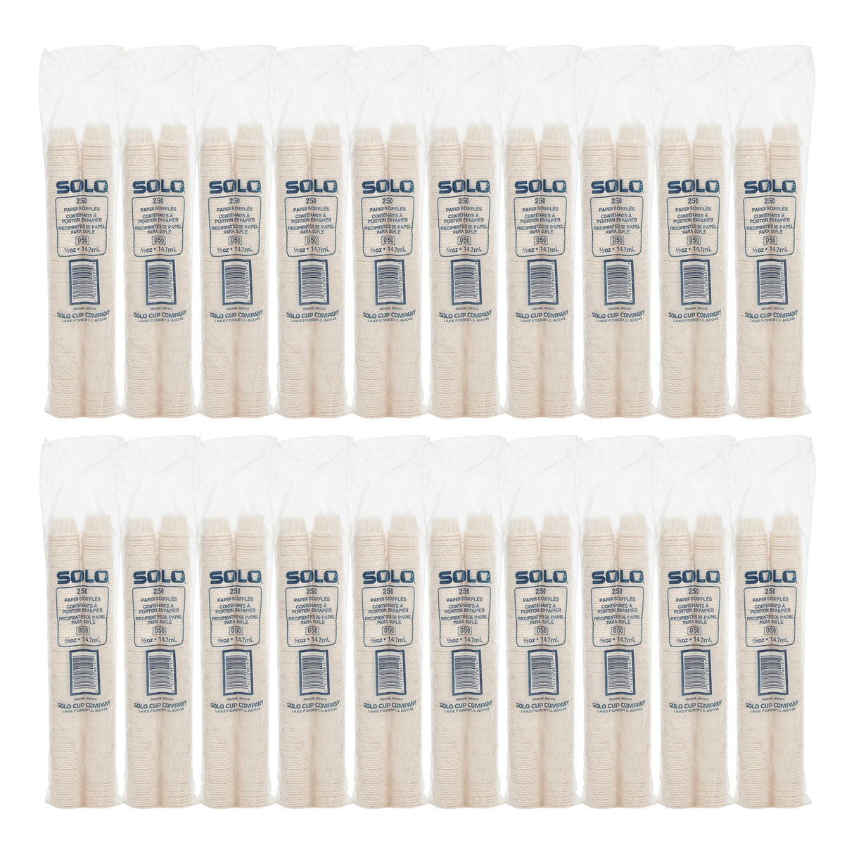 Souffle Cup Solo® 0.5 oz. White Paper Disposable - BeHope