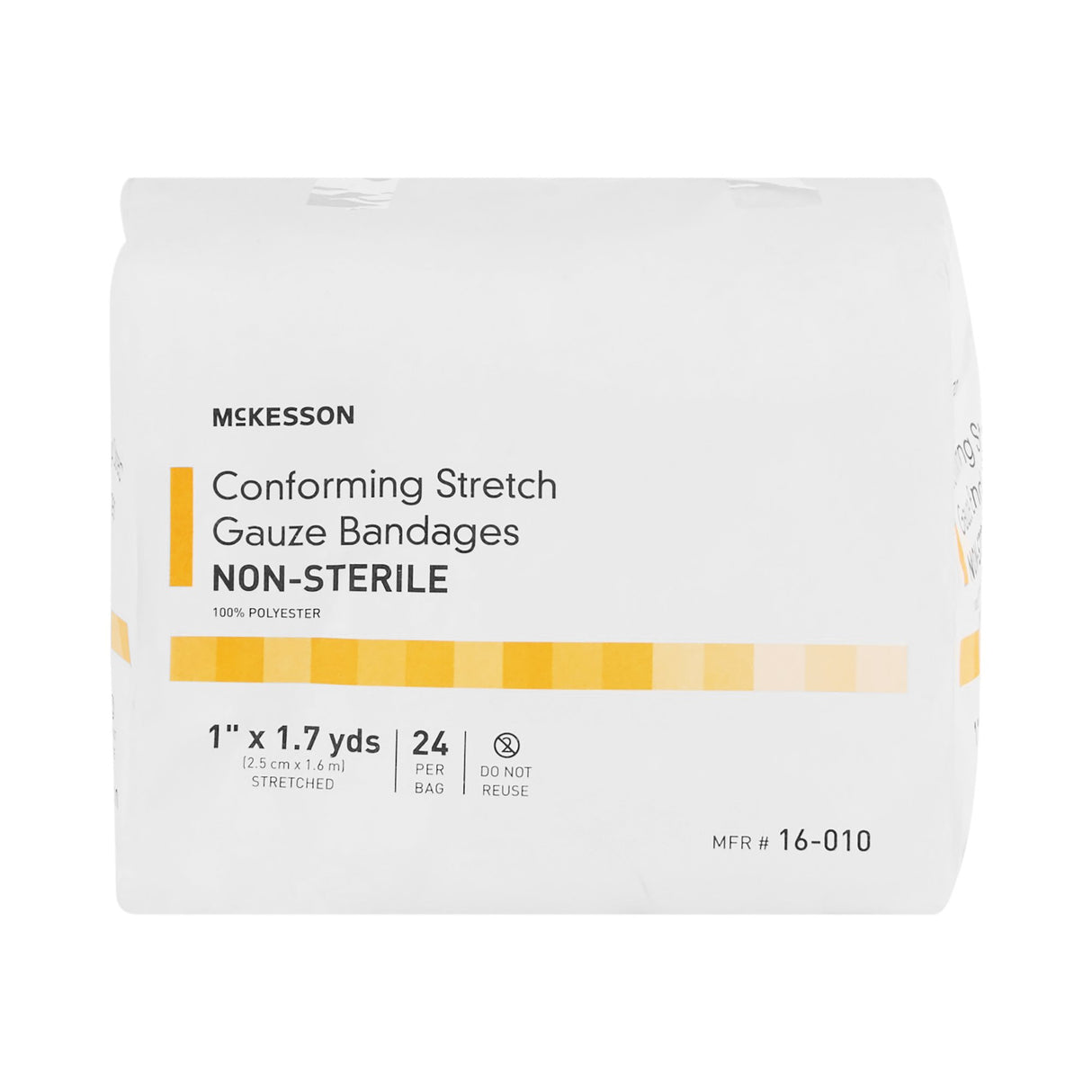 Conforming Bandage McKesson 1 Inch X 1-7/10 Yard NonSterile 24 per Pack - BeHope