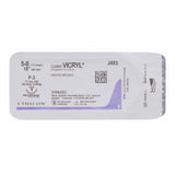 Absorbable Suture with Needle Coated Vicryl™ Polyglactin 910 P-3 3/8 Circle Precision Reverse Cutting Needle Size 5-0 Braided - BeHope