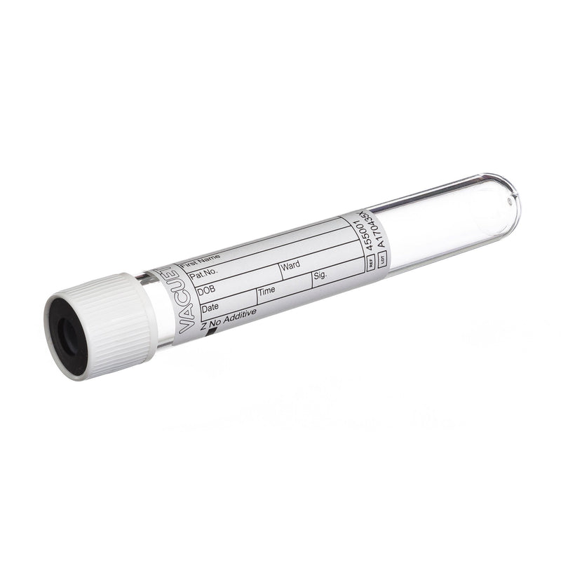 Vacuette® Venous Blood Collection Tube No Additive Plain Pull Cap - BeHope