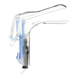 Vaginal Speculum KleenSpec® 590 Series Premium Pederson NonSterile Office Grade Acrylic Large Double Blade Duckbill Disposable Built-In Light Source - BeHope