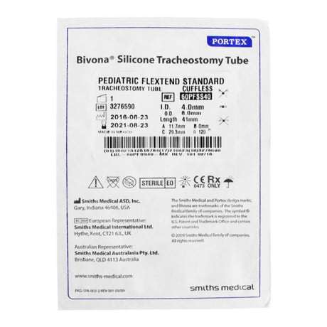 Uncuffed Tracheostomy Tube Bivona® FlexTend™ Pediatric for Enhanced Mobility - BeHope