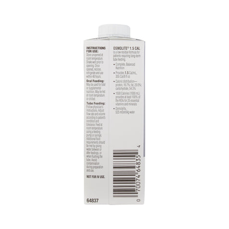 Tube Feeding Formula Osmolite® 1.5 Cal Unflavored Liquid 8 oz. Reclosable Carton - BeHope