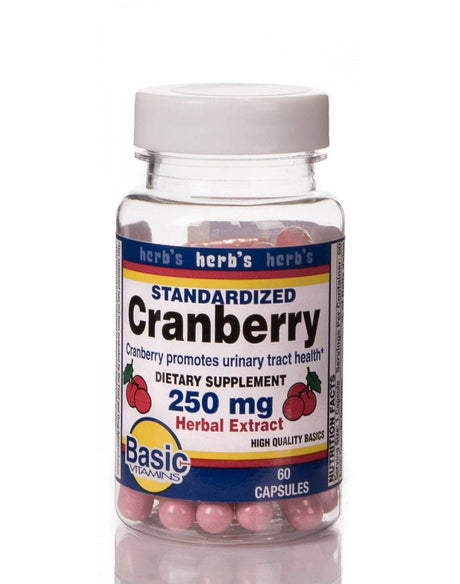 Dietary Supplement Cranberry Extract 250 mg - 30% Strength Capsule 60 per Bottle - BeHope