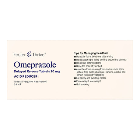Antacid Foster & Thrive™ 20 mg Strength 20 mg Strength 42 per Box - BeHope