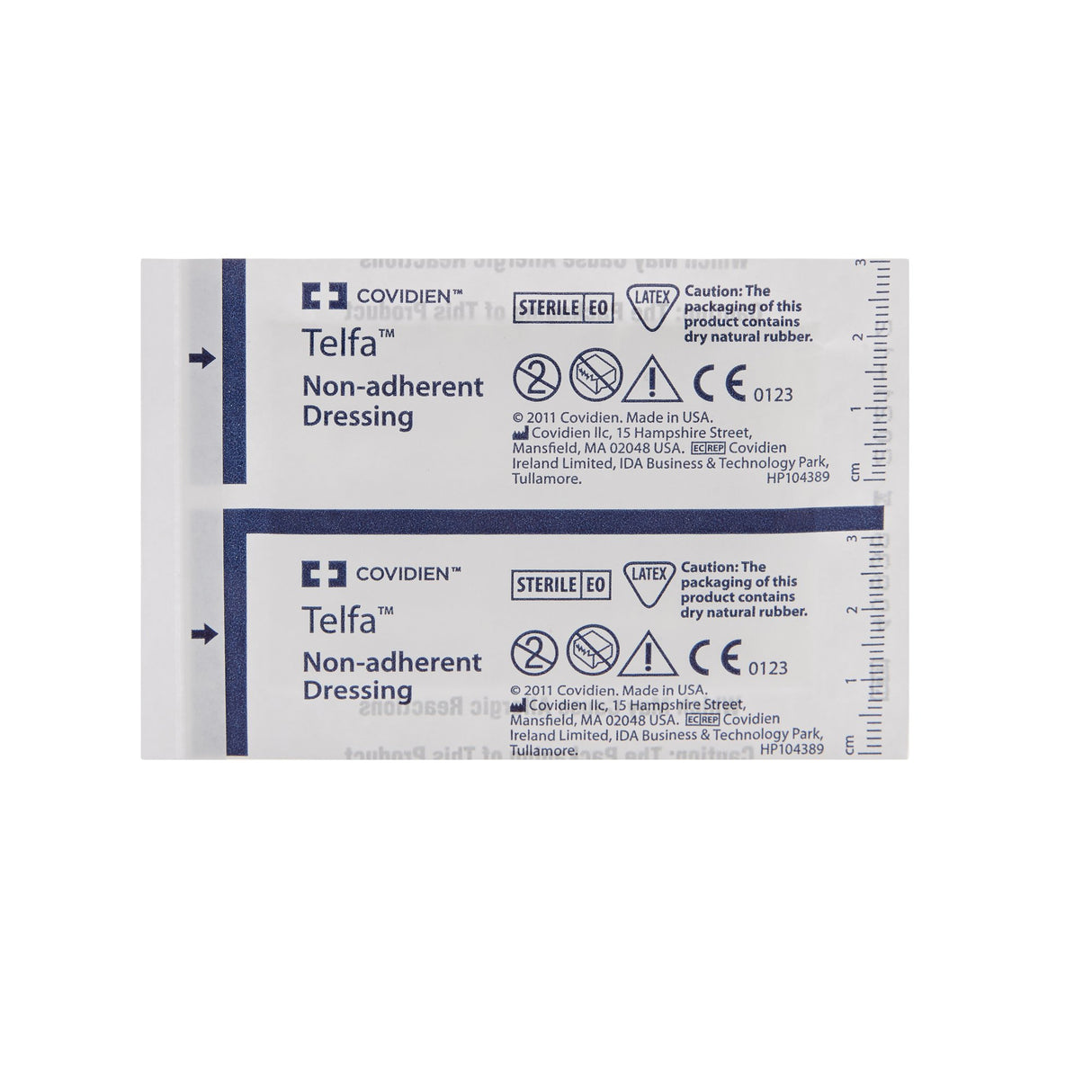 Non-Adherent Dressing Telfa™ Ouchless 2 X 3 Inch Sterile 1 per Pack - BeHope