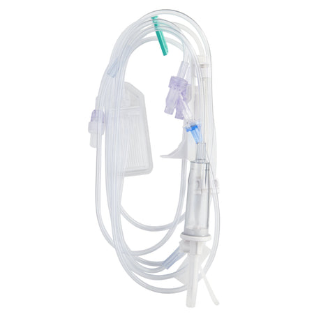 IV Pump Set Infusomat® Pump 2 Ports 15 Drops / mL Drip Rate 0.2 Micron Filter 120 Inch Tubing Solution - BeHope
