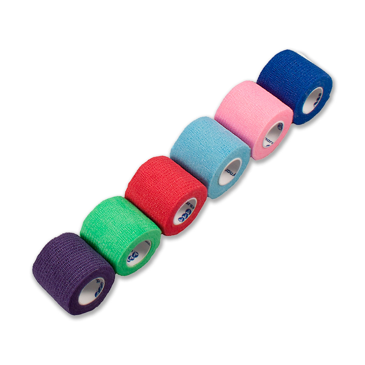 Cohesive Bandage Sensi-Wrap 2 Inch X 5 Yard Self-Adherent Closure Red / Green / Purple / Dark Blue / Pink / Light Blue NonSterile Standard Compression - BeHope