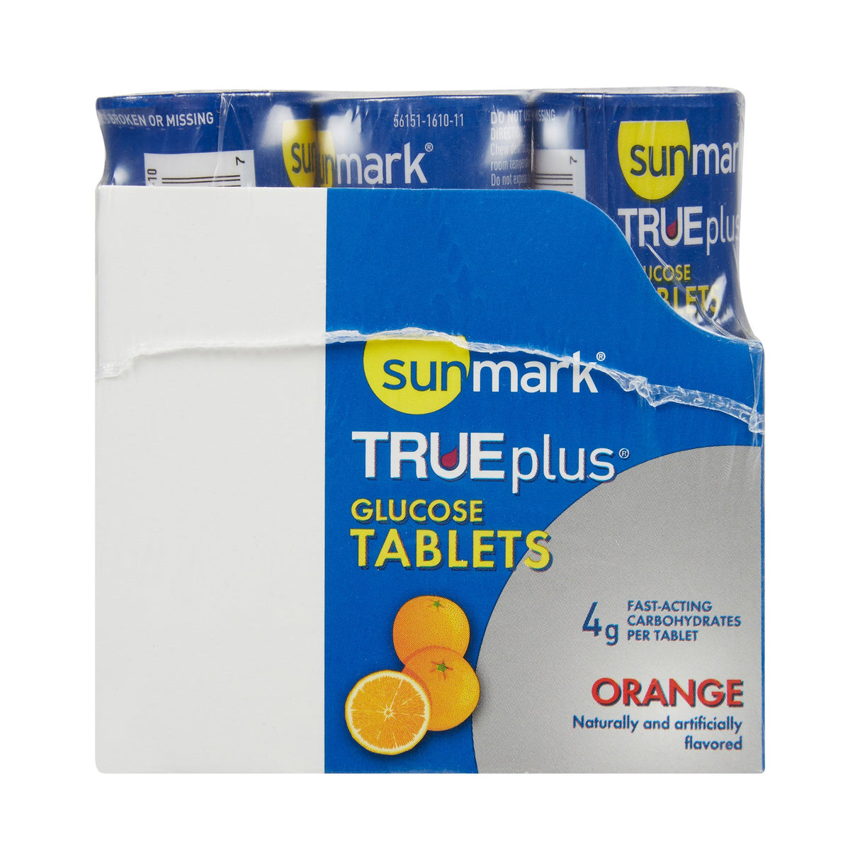 Glucose Supplement sunmark® TRUEplus™ 10 per Bottle Chewable Tablet Orange Flavor - BeHope