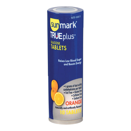 Sunmark® Trueplus™ Glucose Chewable Tablets, Fat Gluten Caffeine Free - BeHope