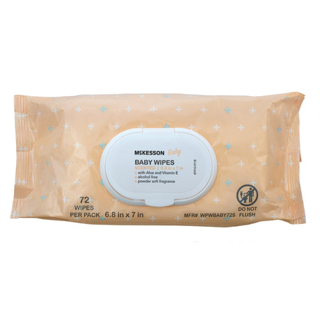 Baby Wipe Mckesson Aloe Vitamin E Powder Soft Fragrance - BeHope