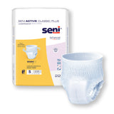 Unisex Adult Absorbent Underwear Seni® Active Classic Plus Pull On with Tear Away Seams Small Disposable Moderate Absorbency - BeHope