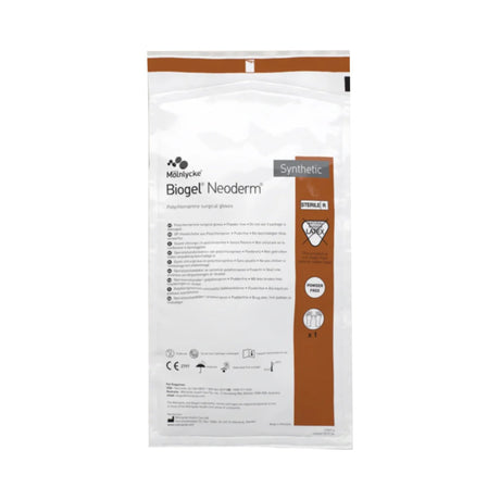 Surgical Glove Biogel® NeoDerm® Size 7 Sterile Polyisoprene Standard Cuff Length Micro-Textured Light Brown Not Chemo Approved - BeHope