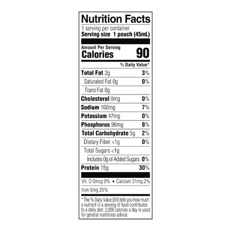 Tube Feeding Formula ProSource® TF Free Unflavored Liquid 1.5 oz. Pouch - BeHope