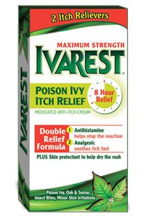 Ivarest Poison Ivy Itch Relief Cream Greaseless Formula - BeHope