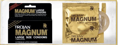 Condom Trojan® Magnum® Lubricated Large 12 per Box - BeHope