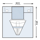 Obstetrics / Gynecology Drape McKesson Under Buttocks Drape 44 W X 40 L Inch Sterile - BeHope
