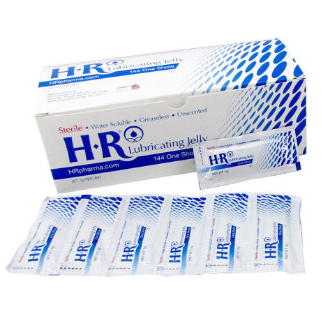 Lubricating Jelly HR® One Shot® 5 Gram Individual Packet Sterile - BeHope