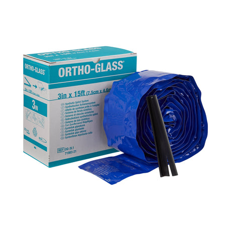Padded Splint Roll ORTHO-GLASS® 3 Inch X 15 Foot Fiberglass White - BeHope