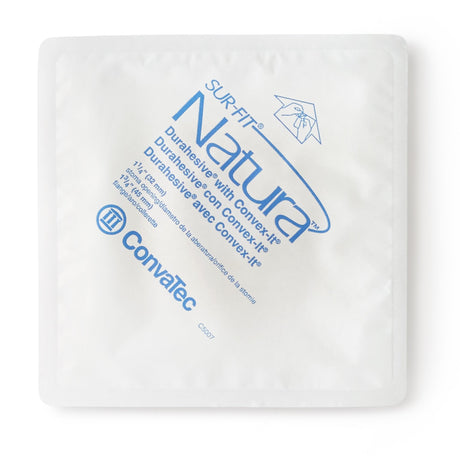 Ostomy Barrier Sur-Fit Natura® Precut, Extended Wear Durahesive® Adhesive 45 mm Flange Sur-Fit Natura® System Hydrocolloid 1-1/4 Inch Opening 4-1/2 X 4-1/2 Inch - BeHope