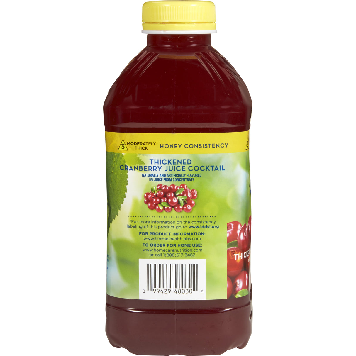 Thickened Beverage Thick & Easy® 46 oz. Bottle Cranberry Juice Cocktail Flavor Liquid IDDSI Level 3 Moderately Thick/Liquidized - BeHope
