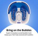 Foot Bath with Heat Boost HoMedics® Bubble Bliss Elite Blue / White Plastic - BeHope