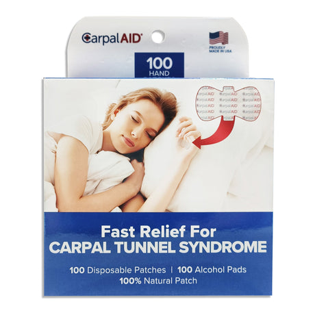 Hand-Based Carpal Tunnel Support Carpal AID® Patch Plastic Left or Right Hand Clear One Size Fits Most - BeHope