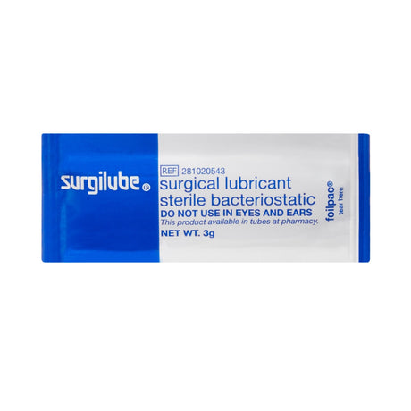 Lubricating Jelly - Carbomer free Surgilube® 3 Gram Individual Packet Sterile - BeHope