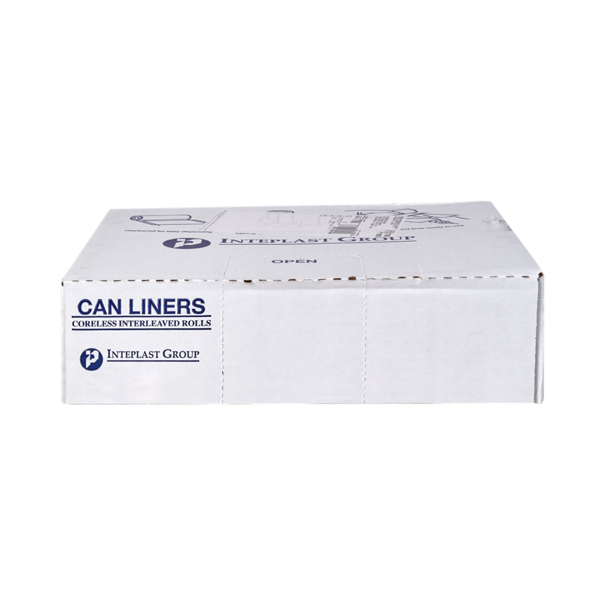 Trash Bag McKesson 45 gal. Clear HDPE 12 Mic. 40 X 48 Inch Star Seal Bottom Coreless Roll