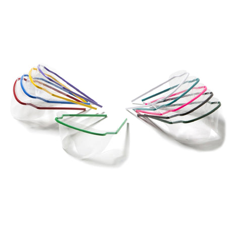 Safety Glasses SafeView Fit Over Clear Tint Assorted Color Frames Over Ear One Size Fits Most - BeHope