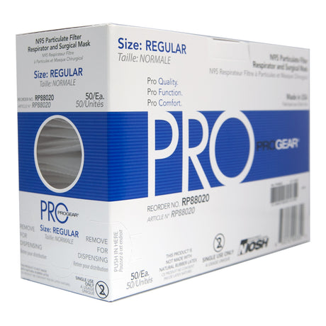 Particulate Respirator / Surgical Mask ProGear® Medical N95 ASTM Level 3 Elastic Strap Regular - BeHope