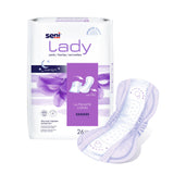 Bladder Control Pad Seni® Lady Ultimate 16-1/2 Inch Length Heavy Absorbency Super Absorbent Core One Size Fits Most - BeHope