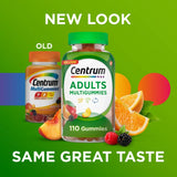 Multivitamin Supplement Centrum® Gummy 110 per Bottle Fruit Flavor - BeHope
