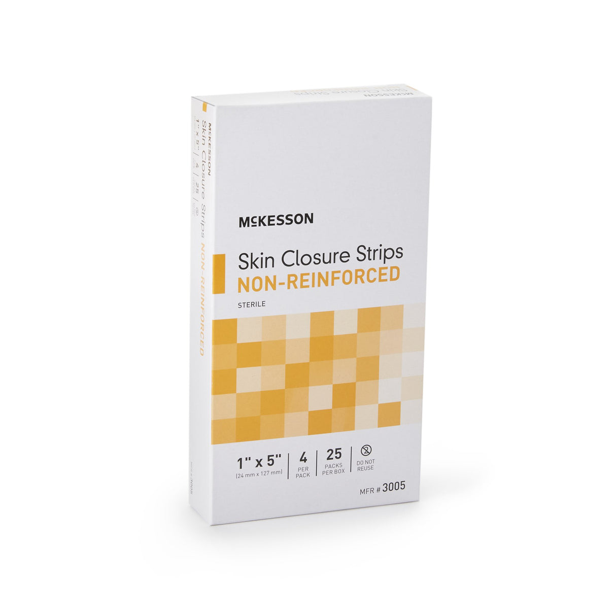 Skin Closure Strip McKesson 1 X 5 Inch Nonwoven Material Flexible Strip Tan - BeHope