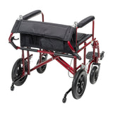 22" Bariatric Aluminum Transport Chair - BeHope