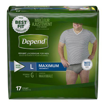 Depend Fresh Protection Incontinence Underwear for Men