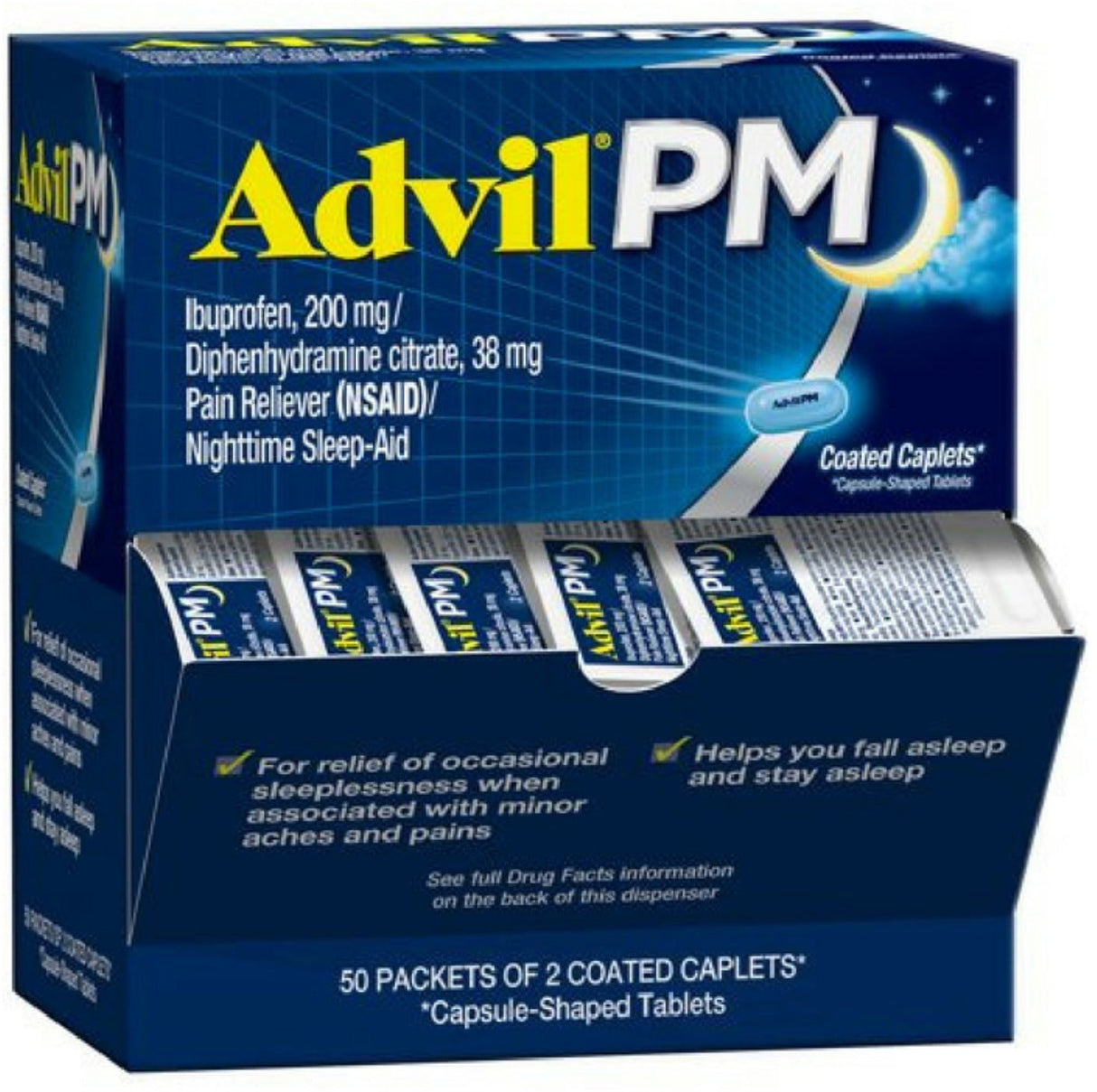 Nighttime Pain Relief Advil® Pm Ibuprofen Sleep Aid Caplets - BeHope